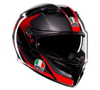 Casco Integrale AGV K3 Striga Black/Grey/Red