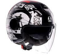 AGV Eteres History, casco jet XL female Opaco Nero/Bianco/Rosso