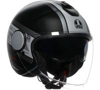 AGV Eteres Mondello Casco Jet, nero-grigio, taglia XS per maschi