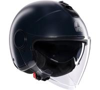 AGV Eteres Mono Casco Jet, nero-blu, taglia L per maschi