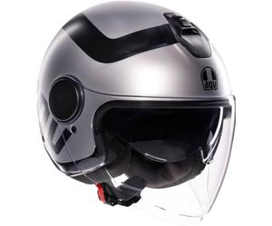AGV Eteres Rimini Casco Jet, nero-grigio, taglia S per maschi