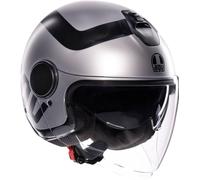 AGV Eteres Rimini Casco Jet, nero-grigio, taglia XS per maschi