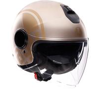 AGV Eteres Sirolo Casco Jet, bianco-oro, taglia L per maschi