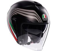 AGV Irides Bologna Casco Jet, nero opaco/grigio, Taglia S (55/56)