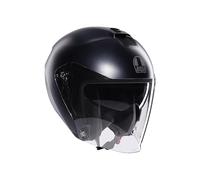 AGV - IRIDES E2206, Casco Moto Jet, Unisex, Assorbimento del Sudore, Visiera Antigraffio e Anti-UV, Matt Ardesia Grey, L