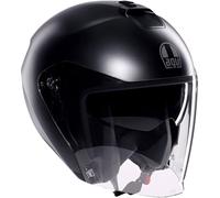 AGV - IRIDES E2206, Casco Moto Jet, Unisex, Assorbimento del Sudore, Visiera Antigraffio e Anti-UV, Matt Ardesia Grey, L
