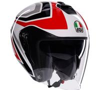 AGV Irides Tolosa, casco jet L female Nero/Grigio Chiaro/Rosso