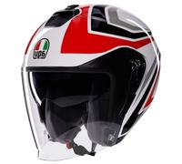 Casco Jet AGV IRIDES Tolosa Black/Grey/Red