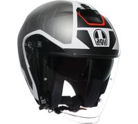 AGV Irides Trieste, casco aperto XL male Nero/Bianco/Rosso