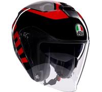 Casco Jet AGV IRIDES Valenza Matt Grey/Black/Red