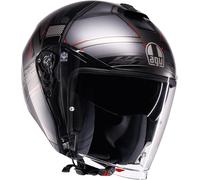 AGV Irides Zagabria Casco Jet, grigio-rosso, taglia 2XL per maschi