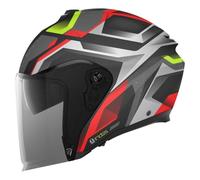 Casco Jet AGV IRIDES Zurigo Black/Red/Yellow Fluo
