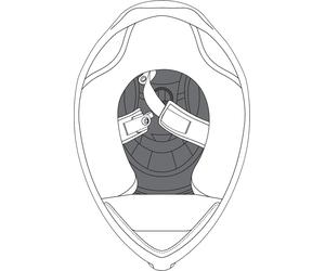 AGV K-1 S Cuscinetti per la corona del casco, nero, Taglia ML