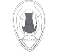 AGV K-3 SV Crown Pad, nero, Taglia L