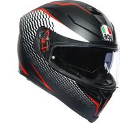AGV K-5 S casco, nero opaco/bianco, Taglia XXL (63/64)