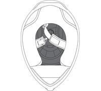 AGV K-6/K-6 S 2.0 Cuscinetti per la corona del casco, taglia S per maschi