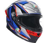 AGV Casco integrale K6 S Slashcut XS Uomo Nero/Argento/Blu/Rosso