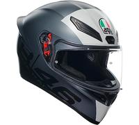 AGV - K1 S AGV E2206, Casco Moto Integrale ECE, Stile Racing con Spoiler Aerodinamico, Prese d'Aria e Visiera Antigraffio, Campo Visivo 190°, Limit 46, Unisex, L