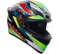 AGV K1 S Dundee, casco integrale M male Opaco Nero/Verde/Rosso
