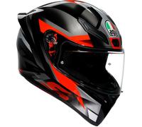 AGV K1 S Fastlap, casco integrale S male Nero/Grigio/Rosso/Bianco