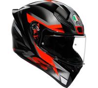 AGV K1 S Fastlap Casco, nero/grigio/rosso, S (55/56)
