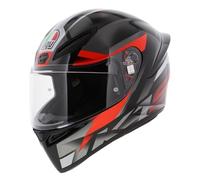 AGV K1 S Fastlap Casco, nero/grigio/rosso, XL (61/62)