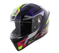 AGV K1 S Fastlap, casco integrale S male Nero/Lilla/Fucsia/Giallo Fluo