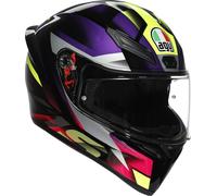 AGV K1 S Fastlap Casco, nero-porpora, taglia 2XL per maschi