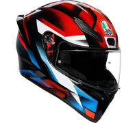 AGV K1 S Fastlap Casco, nero/rosso/blu, S (55/56)
