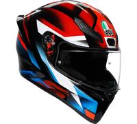 AGV K1 S Fastlap Casco, nero/rosso/blu, XL (61/62)