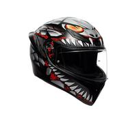 AGV K1 S Lyzard Casco, nero/grigio/rosso, M (57/58)