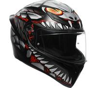 AGV K1 S Lyzard Casco, nero-grigio-rosso, taglia XS per maschi