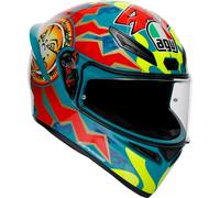 AGV K1 S Rossi Mugello 1999 S26, casco integrale S female Azzurro/Rosso/Giallo Fluo