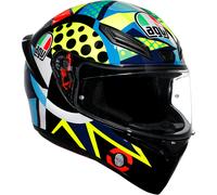 AGV K1 S Rossi Winter Test 2020, casco integrale XS male Blu/Giallo Fluo/Rosso/Verde