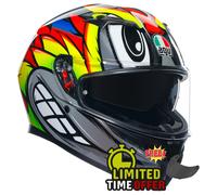 AGV K3 Birdy 2.0 - Casco moto con visiera scura gratuita