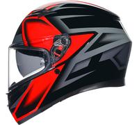 Casco Integrale AGV K3 COMPOUND BLACK/RED Taglia:S