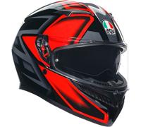 Casco K3 COMPOUND Nero Rosso - AGV - UE: XS