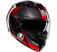 AGV K3 E2206 MPLK STRIGA BLACK/GREY/RED S