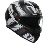 AGV K3 Rivia Casco, nero-bianco, taglia S per maschi