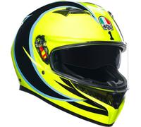 AGV K3 Rossi WT Phillip Island 2005 Casco, nero-giallo, taglia XL per maschi