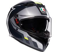 Agv K3 Shade E2206 Mplk Full Face Helmet Nero,Grigio XL