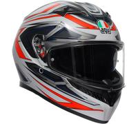 AGV K3 Space Casco, bianco-rosso, taglia M per maschi