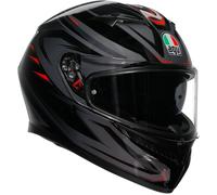AGV K3 Syth, casco integrale M male Nero/Grigio/Rosso