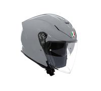 AGV - K5 JET EVO E2206, Casco da Moto Jet Unisex, Casco Moto Open Face in Fibra di Carbonio e di Vetro, con Visiera Antigraffio e Anti-UV, Nardo Grey, XS