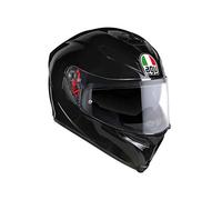 AGV K5 S ECE 22-05 Solid Casco Moto Integrale ECE 22-05 in Carbonio-Fibra di Vetro, con Visierino Parasole, Nero, XL
