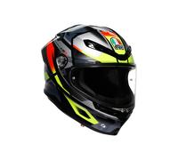 AGV K6 S Erazer, casco integrale M male Nero/Rosso/Giallo Fluo