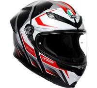 AGV K6 S Karve S26, casco integrale XL female Opaco Nero/Bianco/Argento/Rosso
