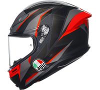 AGV K6 S Slashcut, casco integrale XXL male Nero/Grigio/Rosso