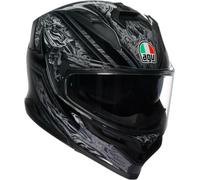 AGV K7 Damascus Casco, nero-argento, taglia M per maschi