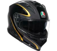 AGV K7 Flow 46 Casco, nero/grigio/oro, Taglia XS (53/54)